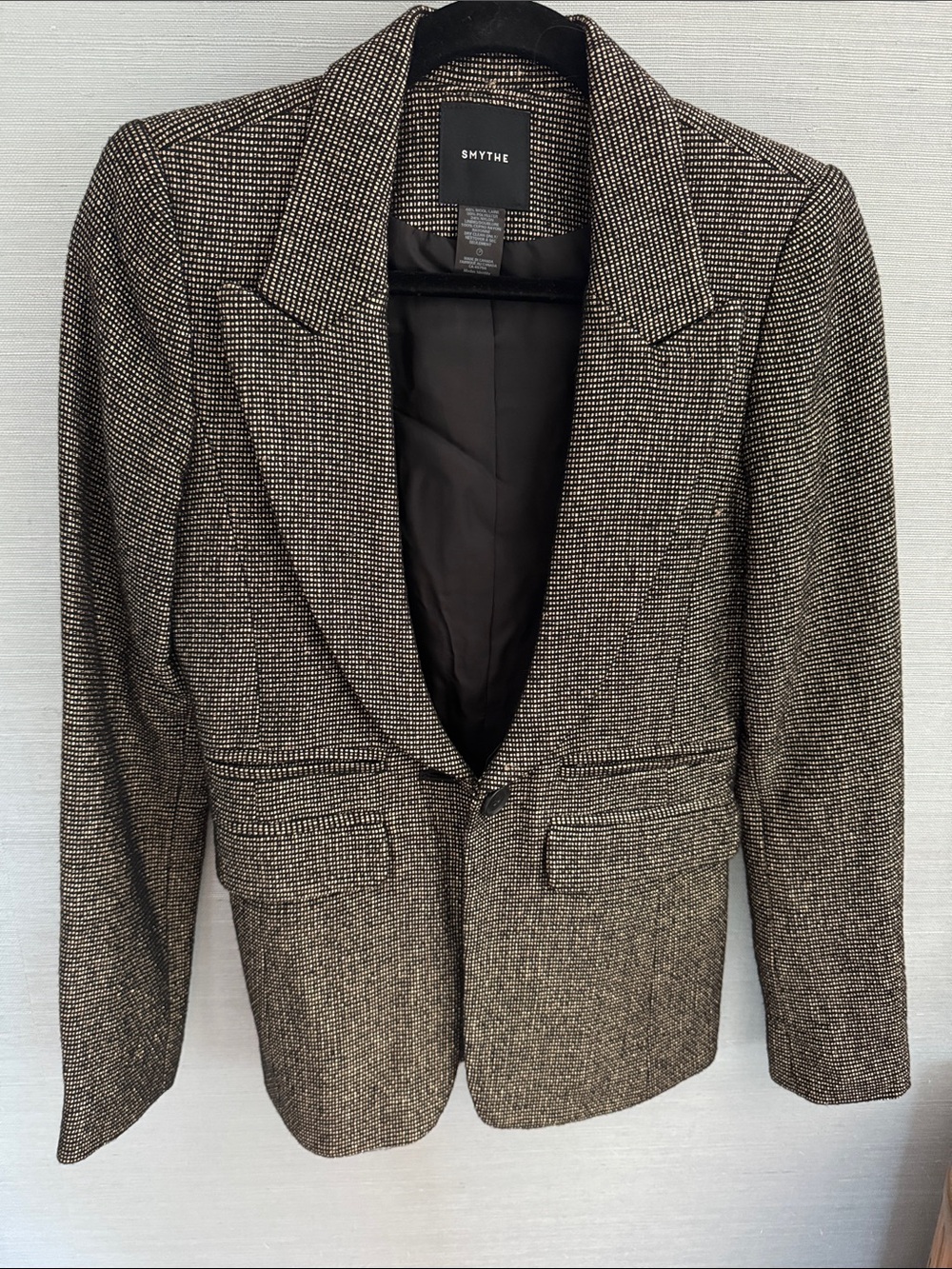 Smythe Sparkle Tweed Blazer, sz 2
